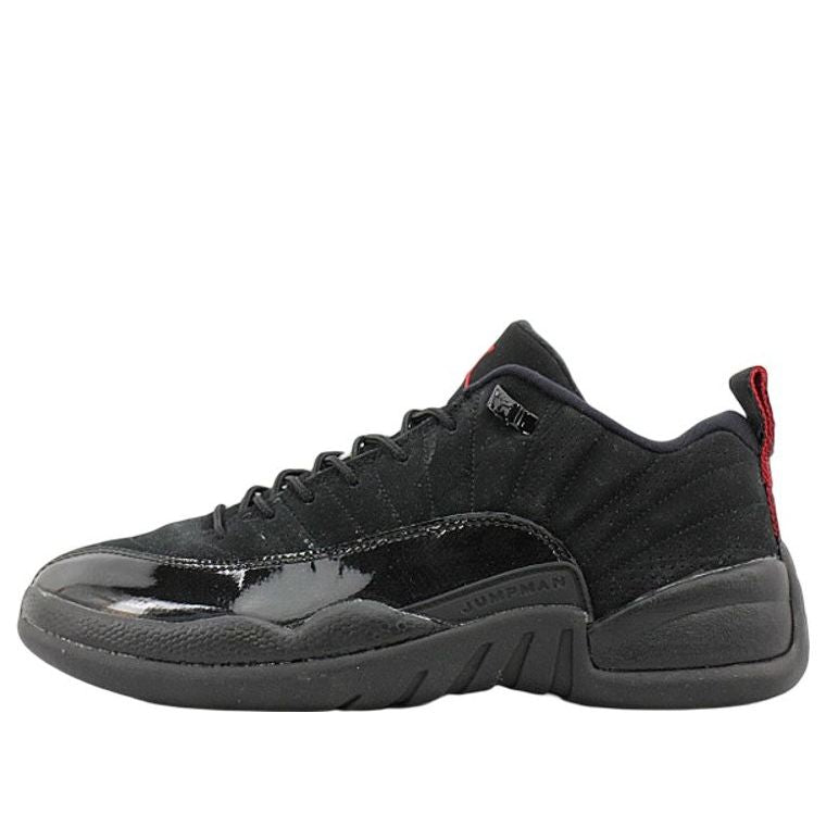 Air Jordan 12 Retro Low 'Black Patent'  308317-001 Signature Shoe